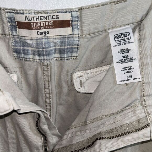 Vintage Authentic Signature Levi's Strauss And Co Sz W36 Cargo Shorts - Picture 3 of 5